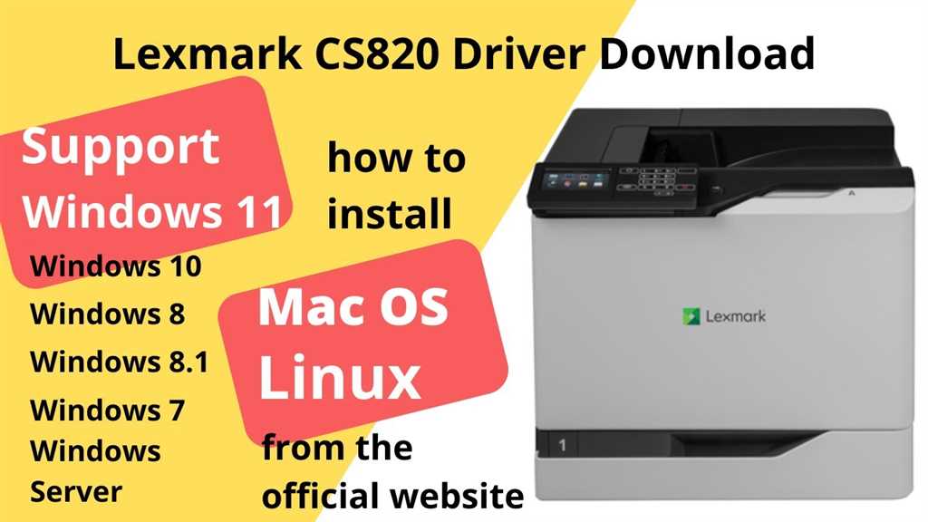 Скачать драйвер для Lexmark CX825 бесплатно - официальный сайт