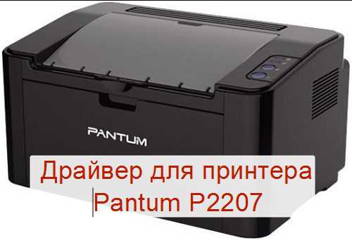 Установка драйвера Pantum P2207 на компьютере