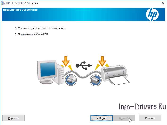 Инструкция по скачиванию и установке драйвера для HP LaserJet P2055d